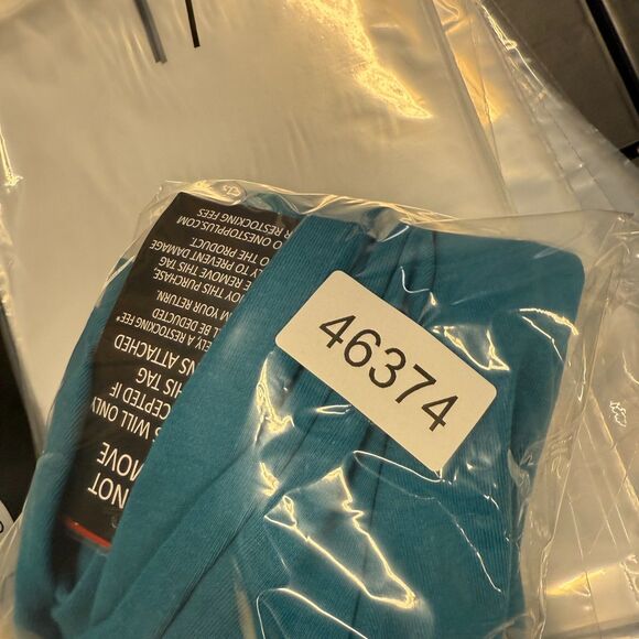 New Woman Within Polo Shirt Women L Large Blue Button Up Collared Short Sleeve - Picture 9 of 9